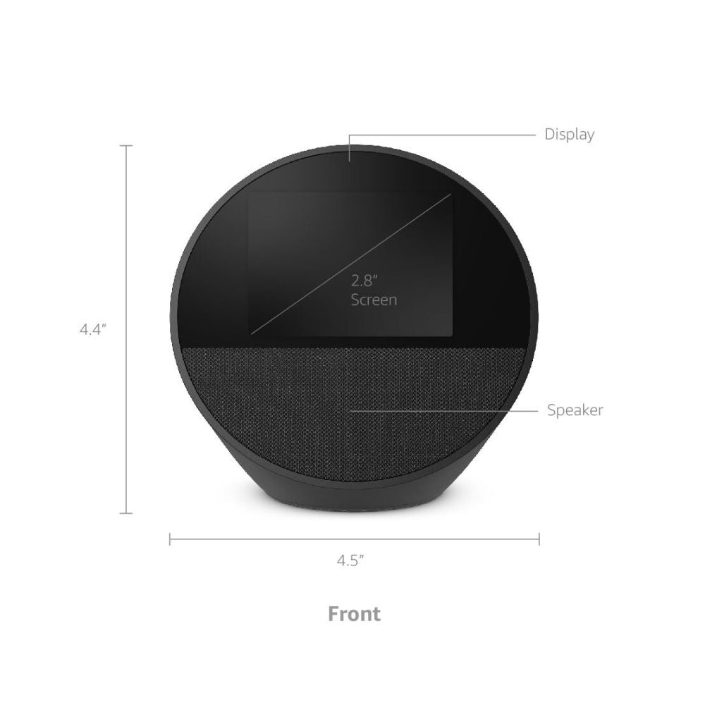 Echo Spot (2024 release), Great for Nightstands, Offices & Kitchens, Smart Alarm Clock with Alexa