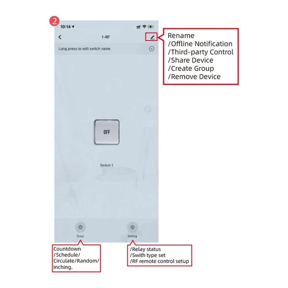1CH Smart Wi-Fi Dry Contact Relay Remote Control Switch for Garage Doors, Gates & Smart Home