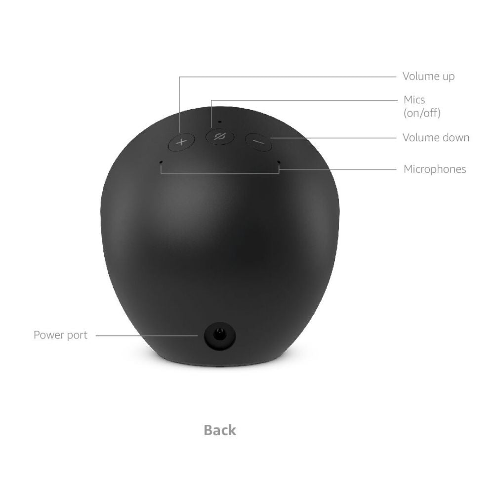 Echo Spot (2024 release), Great for Nightstands, Offices & Kitchens, Smart Alarm Clock with Alexa