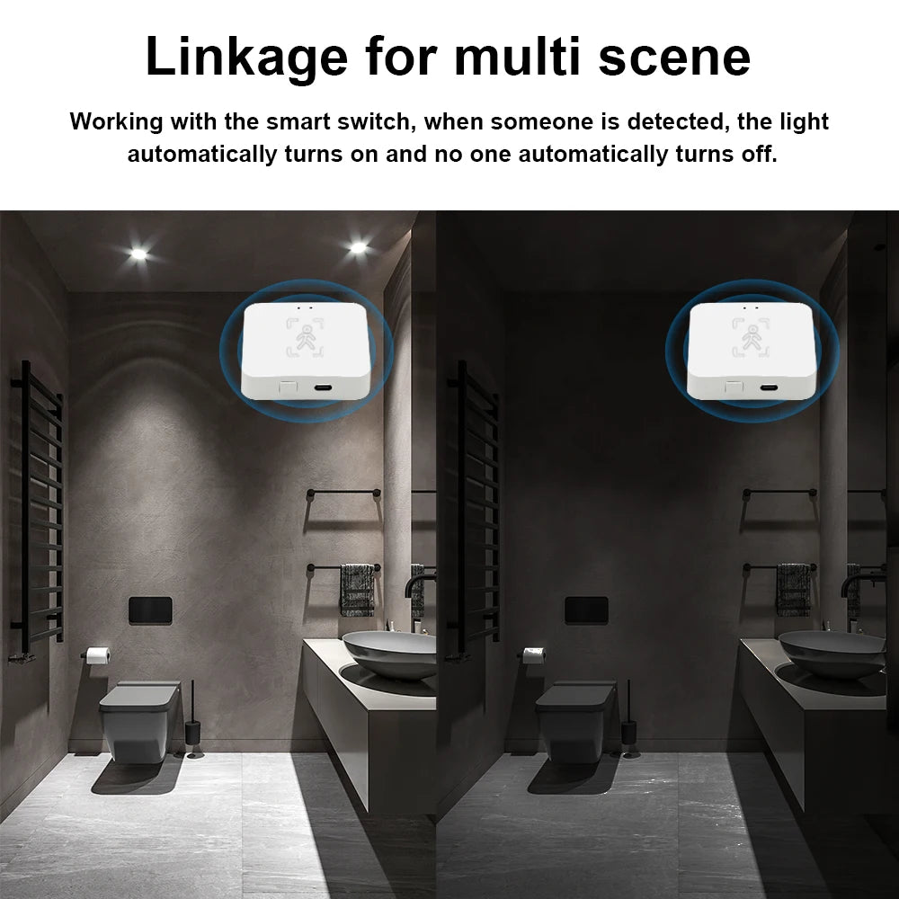 Wi-Fi Human Presence Sensor, mmWave Radar Motion & Static Detection with Light Sensor