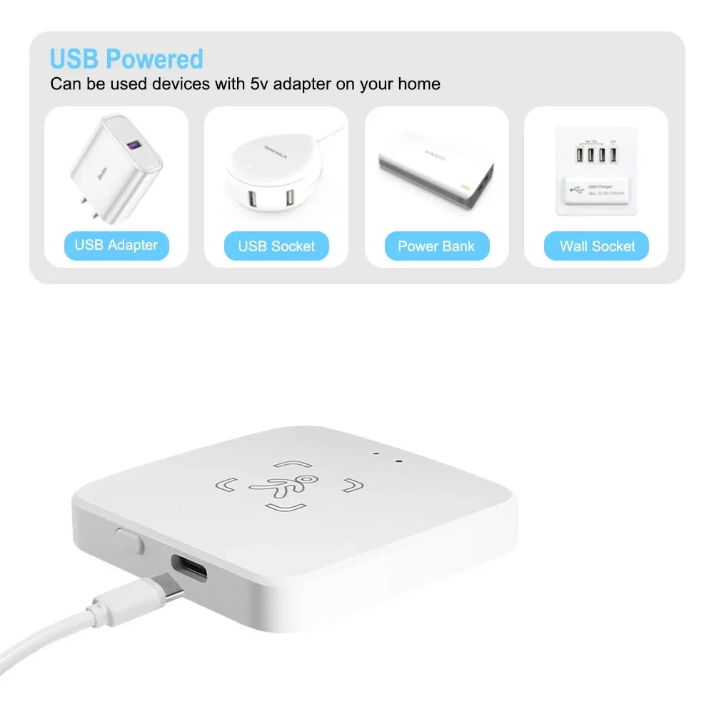 Wi-Fi Human Presence Sensor, mmWave Radar Motion & Static Detection with Light Sensor