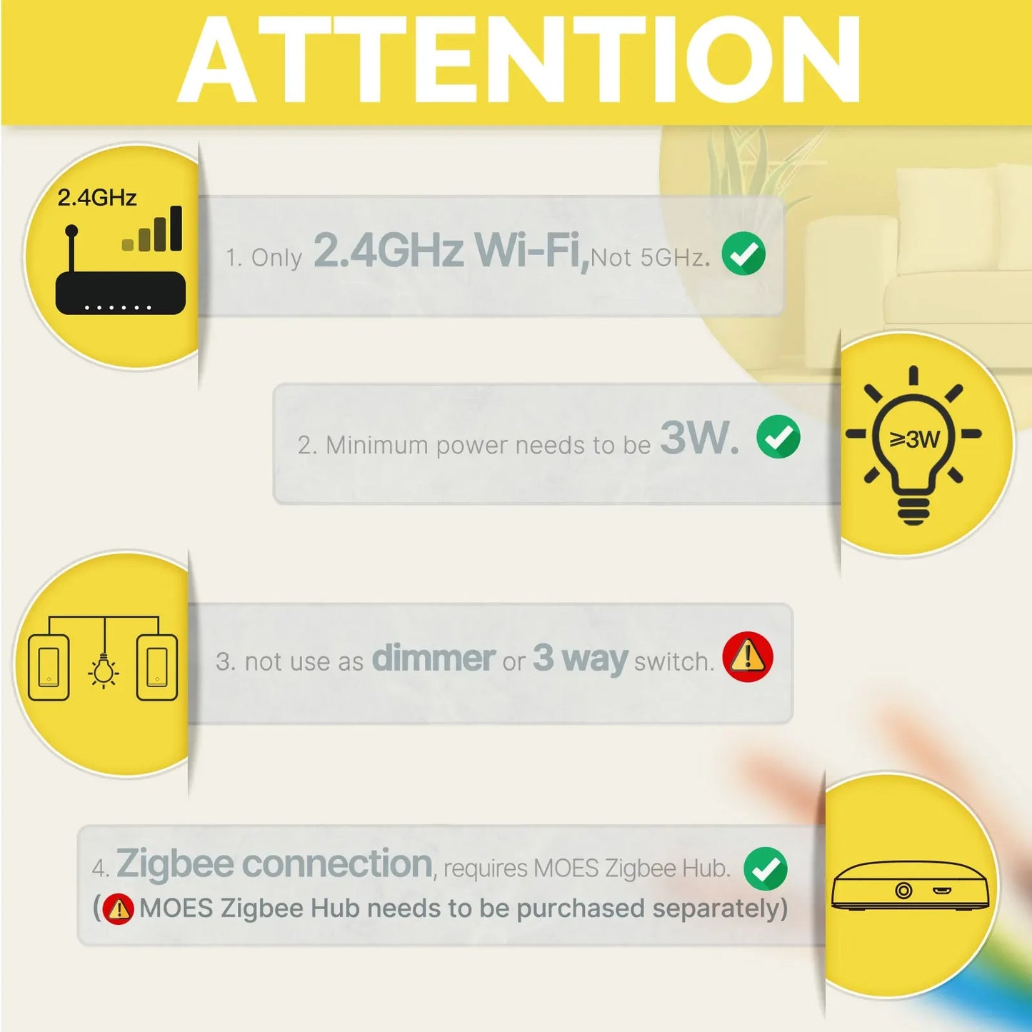 MOES ZigBee Smart Light Switch – Control Lights from Your Phone or Voice