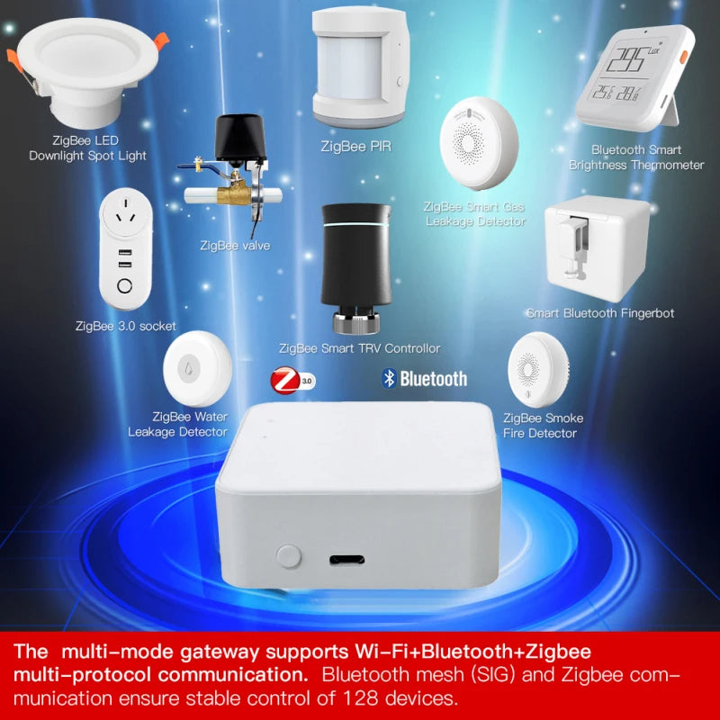 Zigbee 3.0 Bluetooth Gateway Hub, Easy Setup for Alexa & Google Home