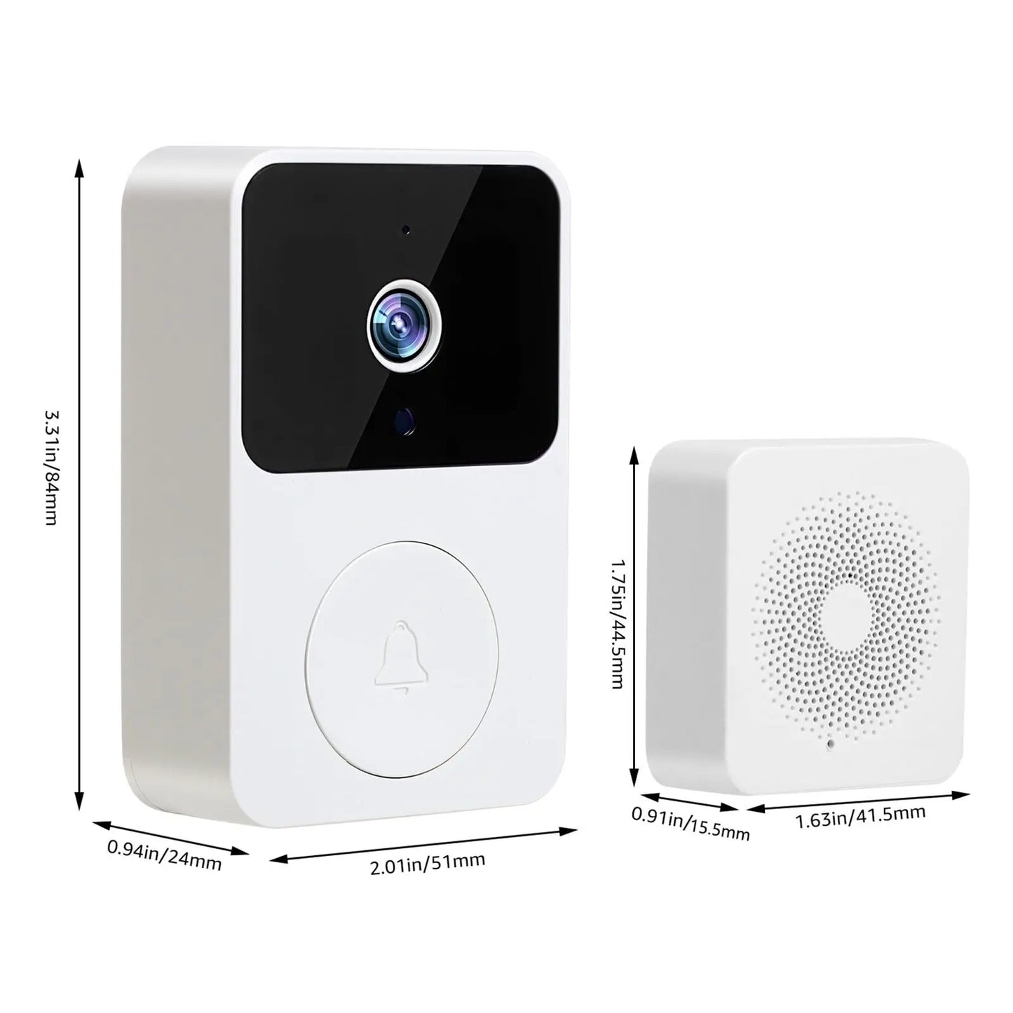 Wi-Fi Smart Video Doorbell Camera – See and Talk to Visitors from Your Phone