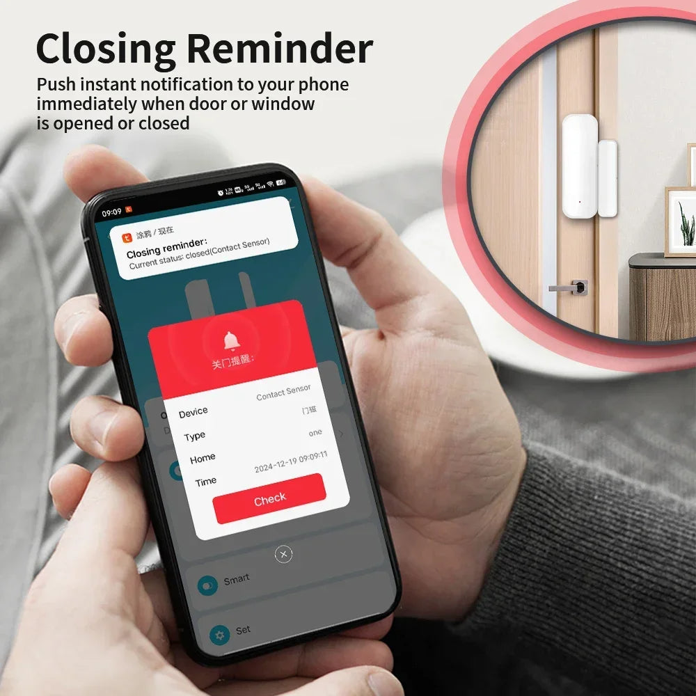ZigBee Door/Window Sensor – Instant Alerts for Home Security