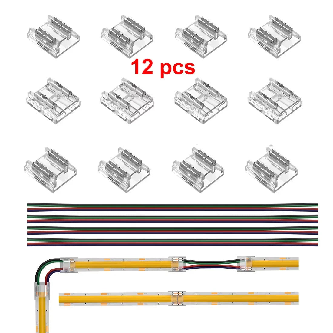 LED Strip Extension Connector with Wire – Extend LED Strips Without Soldering
