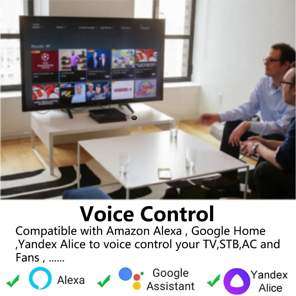 Wi-Fi Mini Smart IR Remote Control, App & Voice Control for TV & More