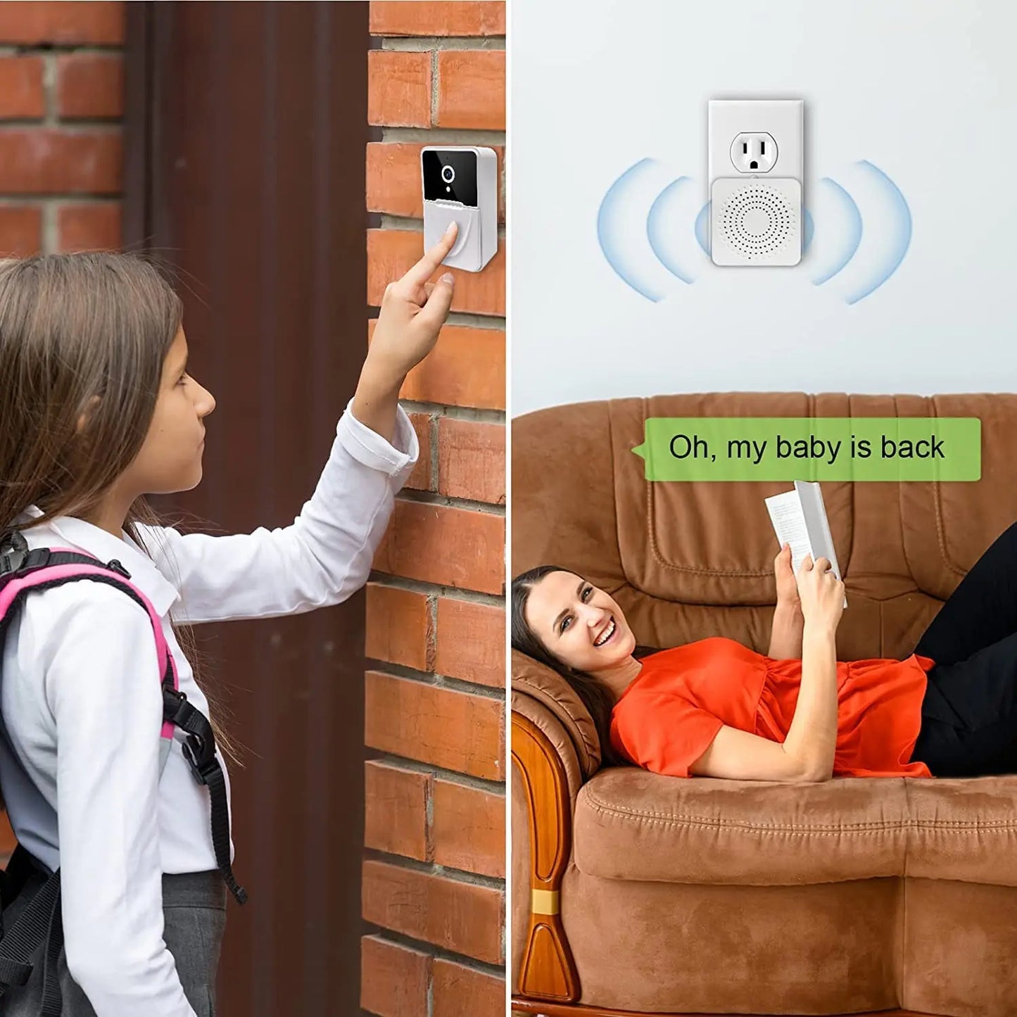 Wi-Fi Smart Video Doorbell Camera – See and Talk to Visitors from Your Phone