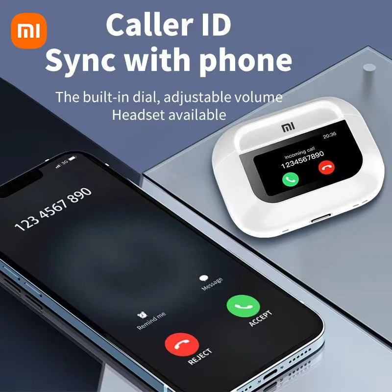Xiaomi Tour Pro6 Smart Wireless Earbuds, Touchscreen Case, ANC, 14 Smart Functions & 20h Playtime