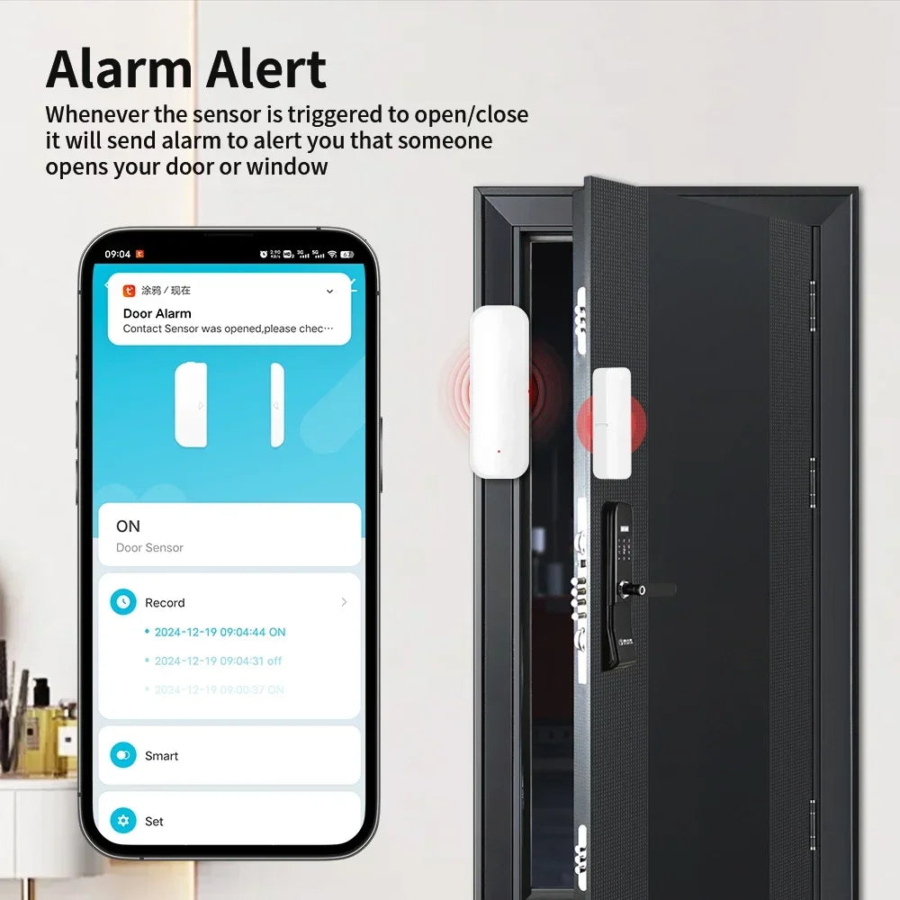 ZigBee Door/Window Sensor – Instant Alerts for Home Security