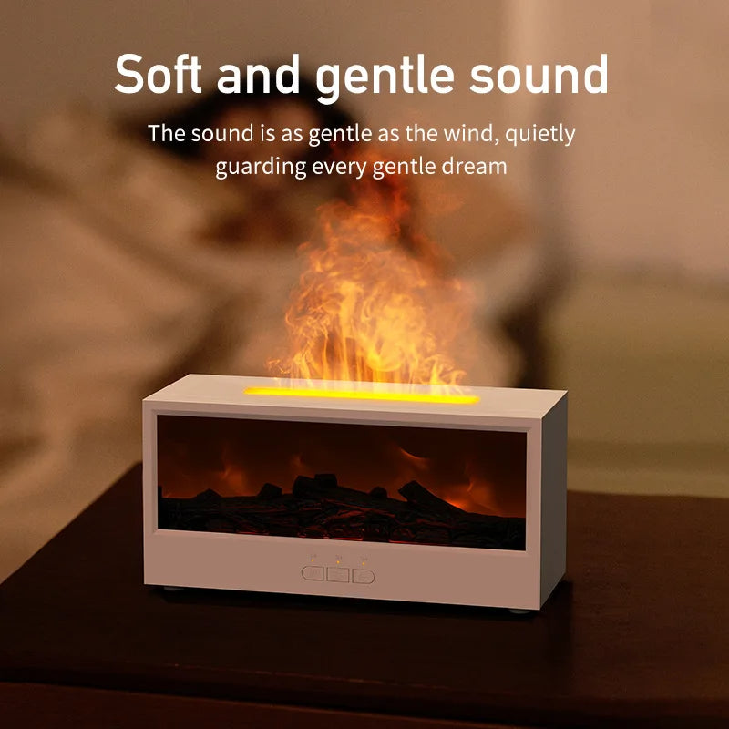 3D Fireplace Oil Diffuser – Cozy Flame Look + Aroma in One