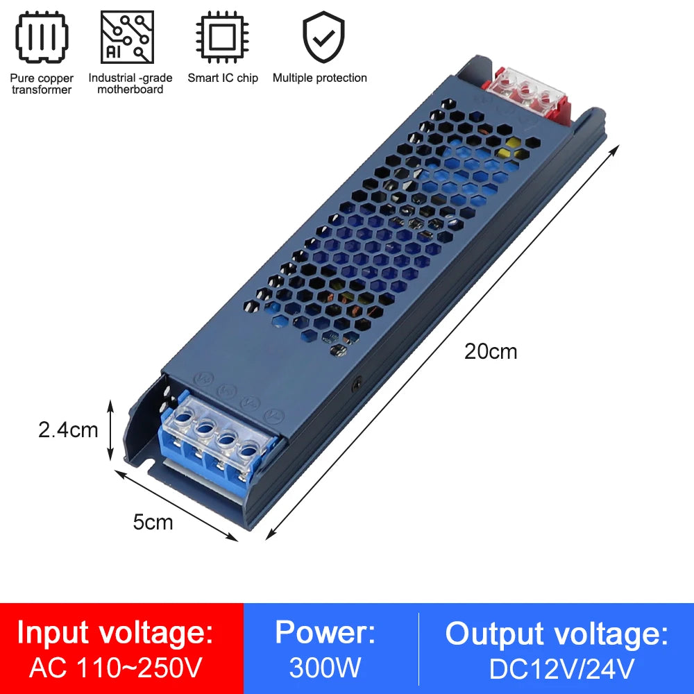 24V DC LED Power Supply – Flicker-Free & Stable Output