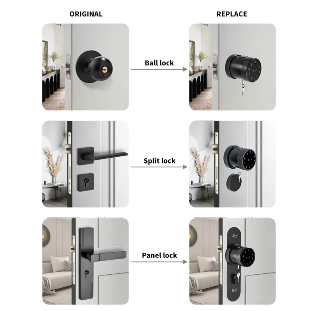 L16A Smart Fingerprint Door Lock – Keyless Security for Your Home