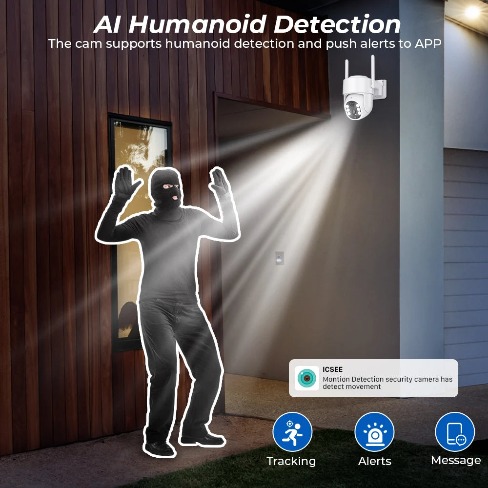 5MP Solar Wi-Fi Security Camera – 365-Day Power, HD Night Vision, AI Alerts, Perfect for Homes & Businesses