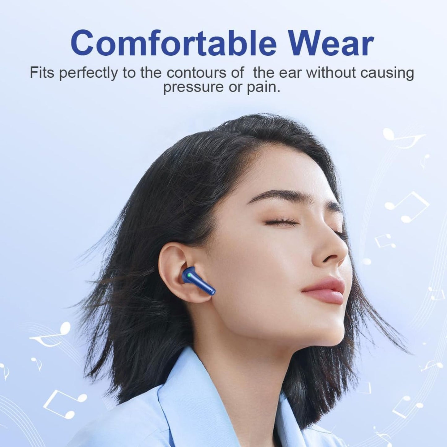 T12 True Wireless Stereo Earbuds – 40H Playtime, Deep Bass, IPX7 Waterproof, LED Display for Music & Gym