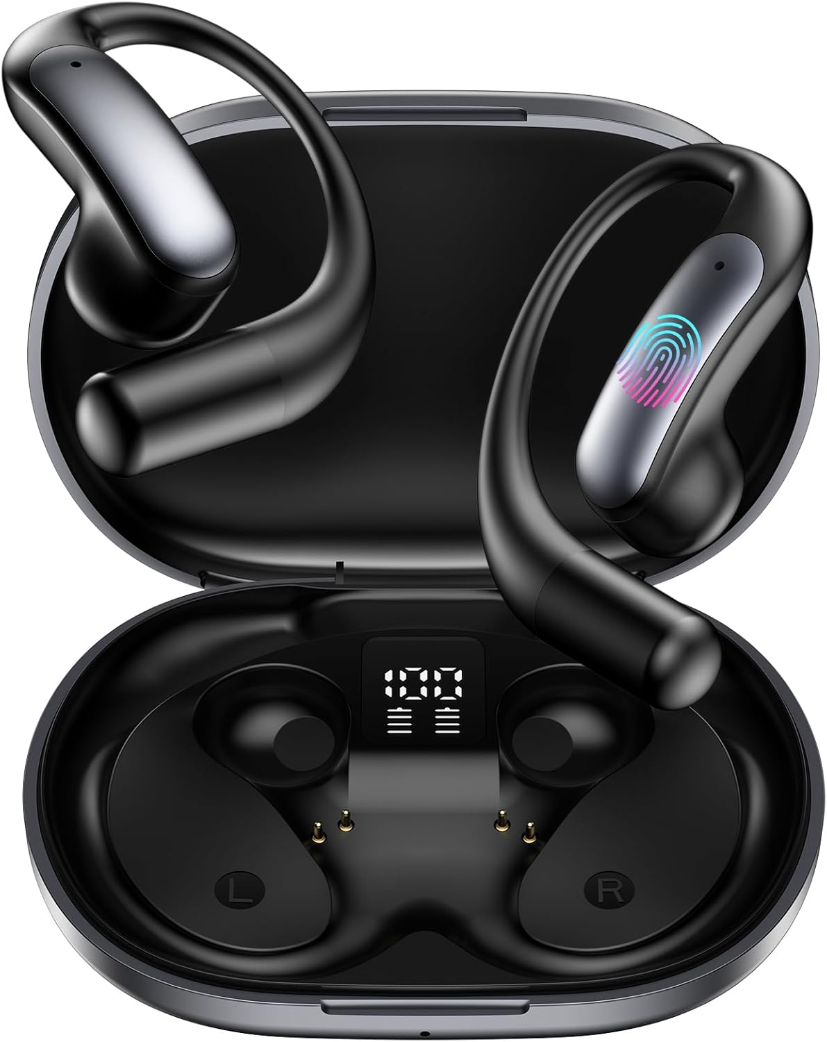 AI Wireless Translation Earbuds – 48H Playtime, IPX5 Waterproof, 144 Languages, Real-Time 4-in-1 Translator for Travel & Business