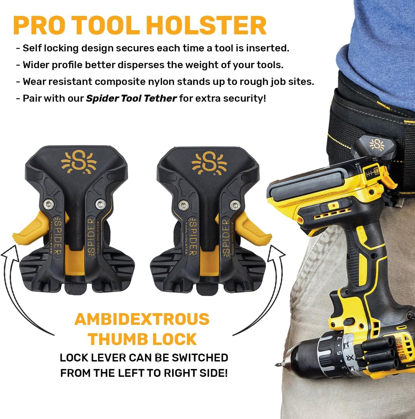 Spider Tool Holster, Compatible With All Major Tool Brands