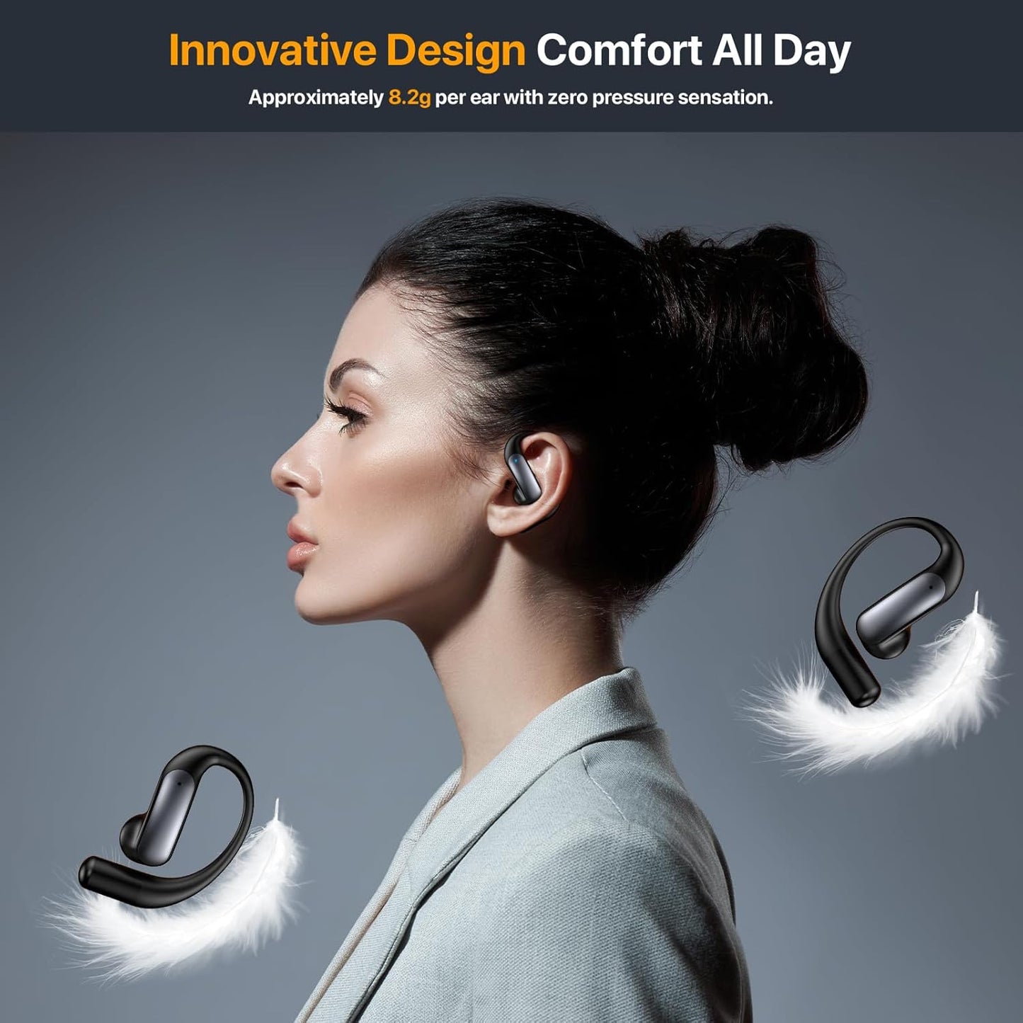 AI Wireless Translation Earbuds – 48H Playtime, IPX5 Waterproof, 144 Languages, Real-Time 4-in-1 Translator for Travel & Business