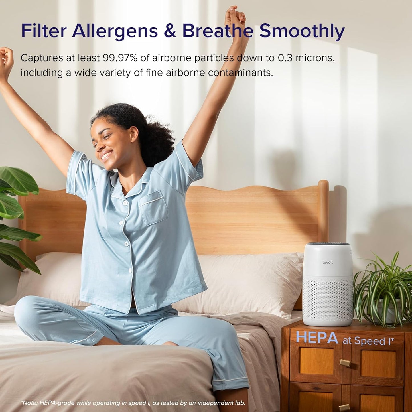 Levoit Core Mini-P Air Purifier, Quiet, Compact & Aromatherapy-Ready