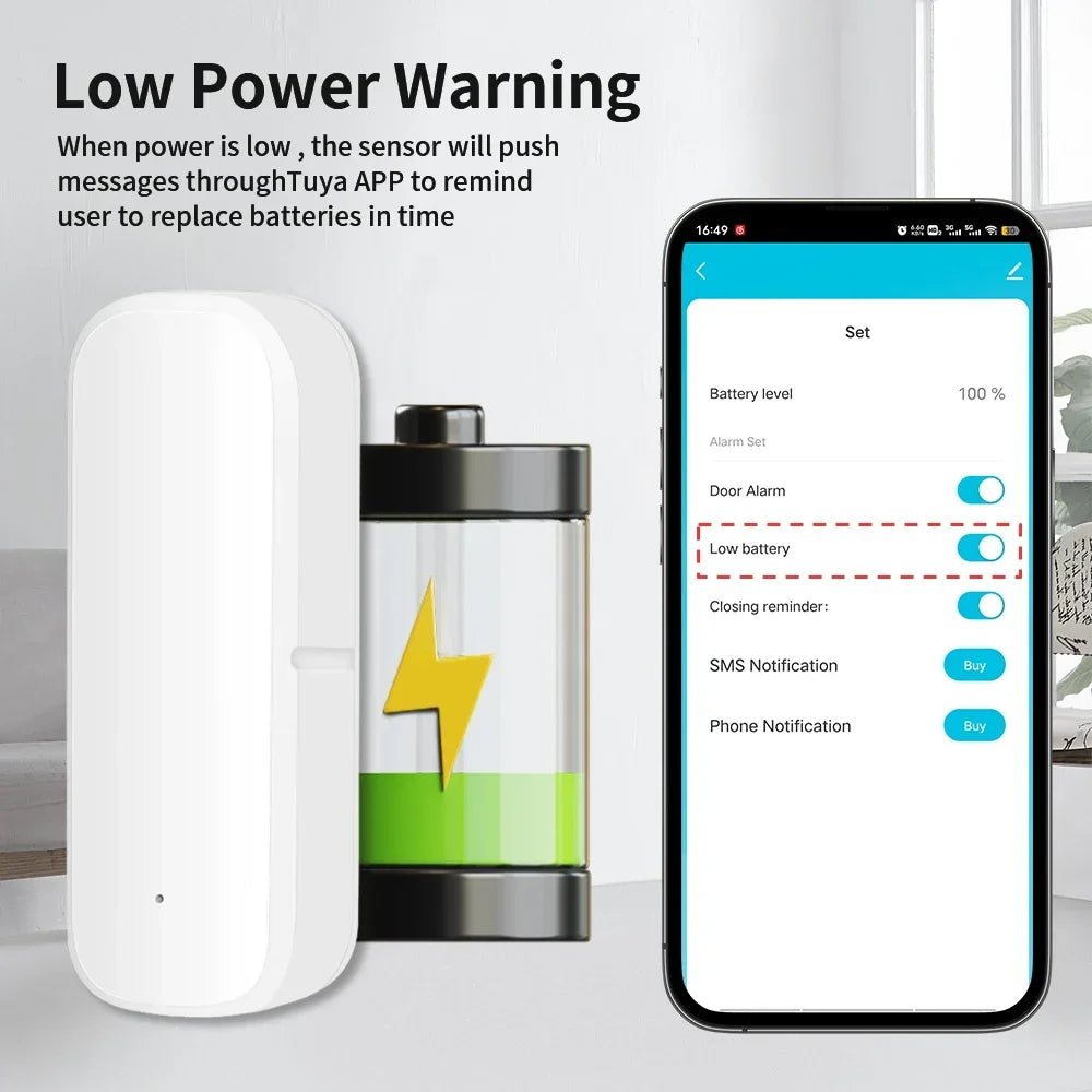 ZigBee Door/Window Sensor – Instant Alerts for Home Security