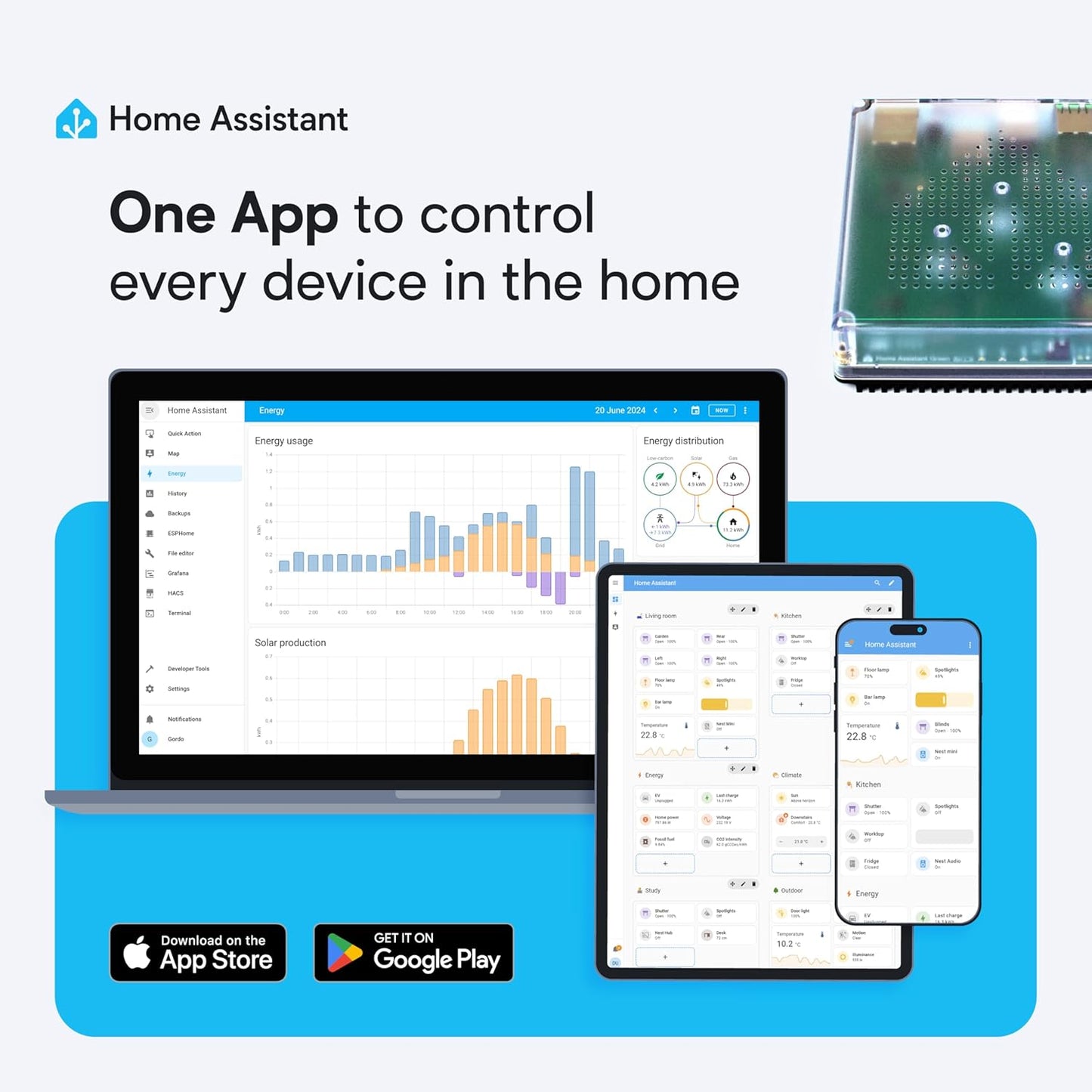 Home Assistant Green, Smart Home Hub with Advanced Automation