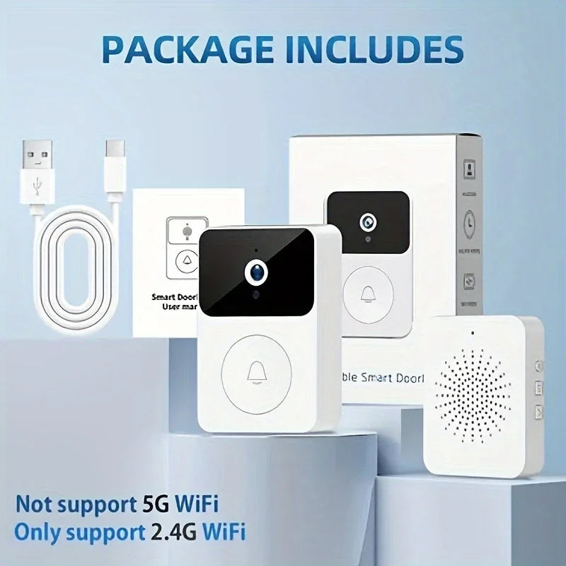 Wi-Fi Smart Video Doorbell Camera – See and Talk to Visitors from Your Phone