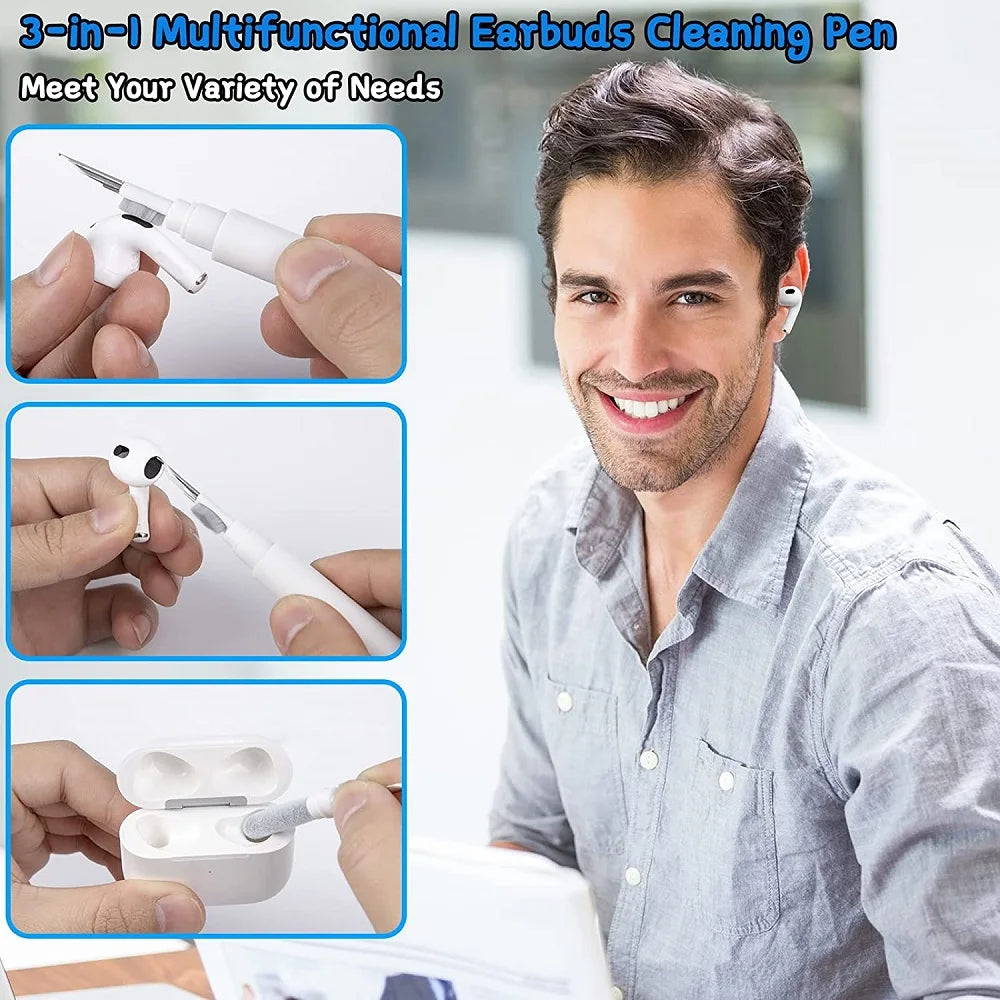 3-in-1 Bluetooth Earbuds Cleaning Pen