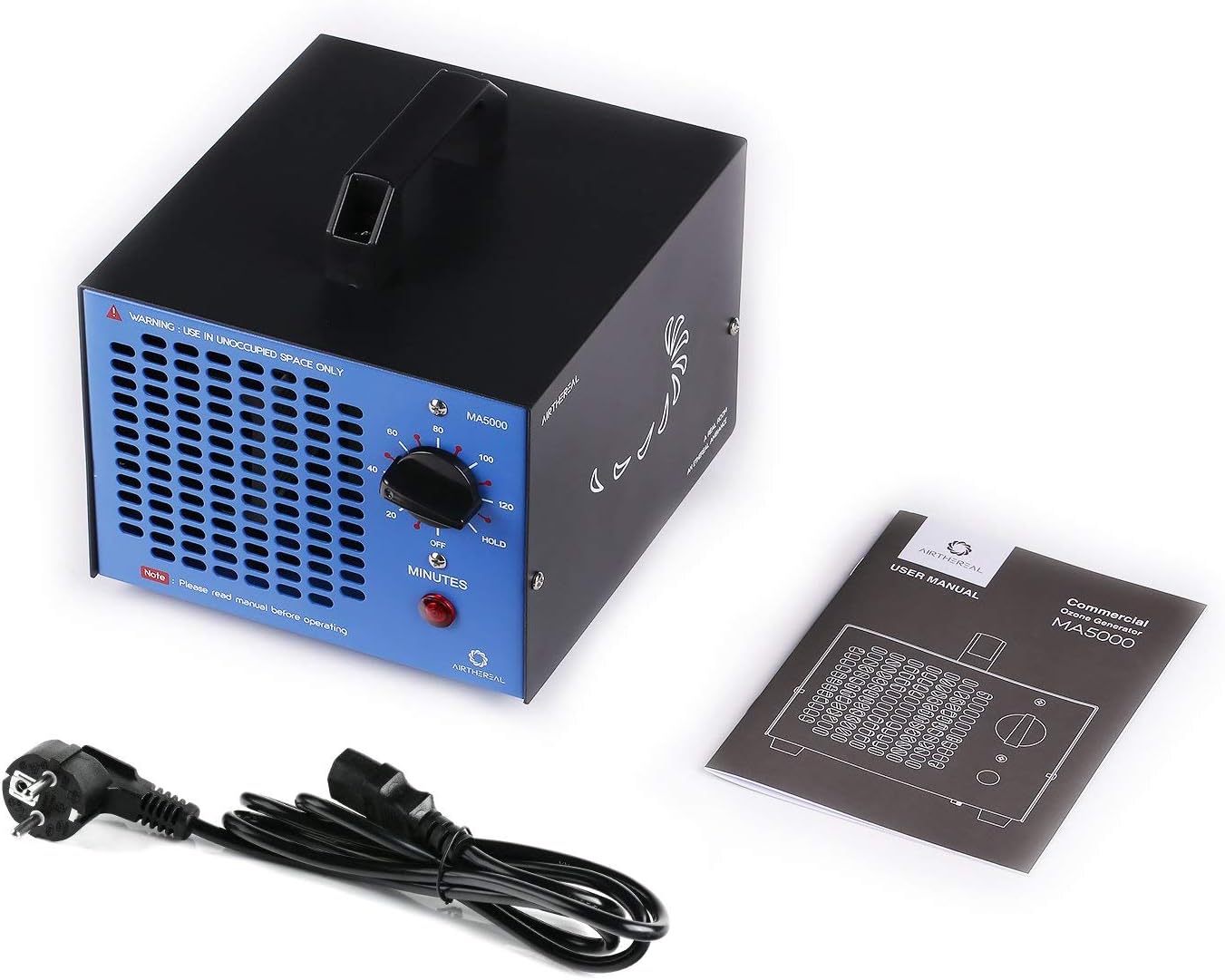 Commercial Ozone Generator, 5000 mg/h High-Capacity Odor Eliminator