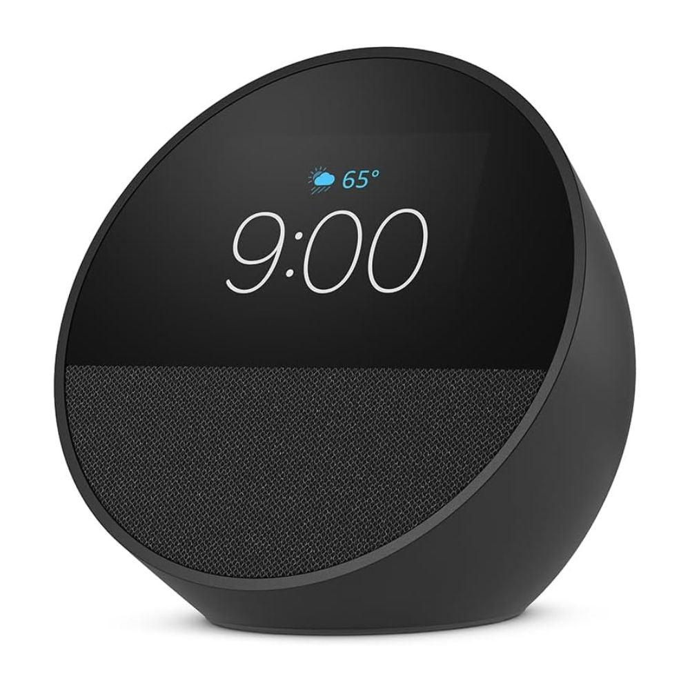 Echo Spot (2024 release), Great for Nightstands, Offices & Kitchens, Smart Alarm Clock with Alexa