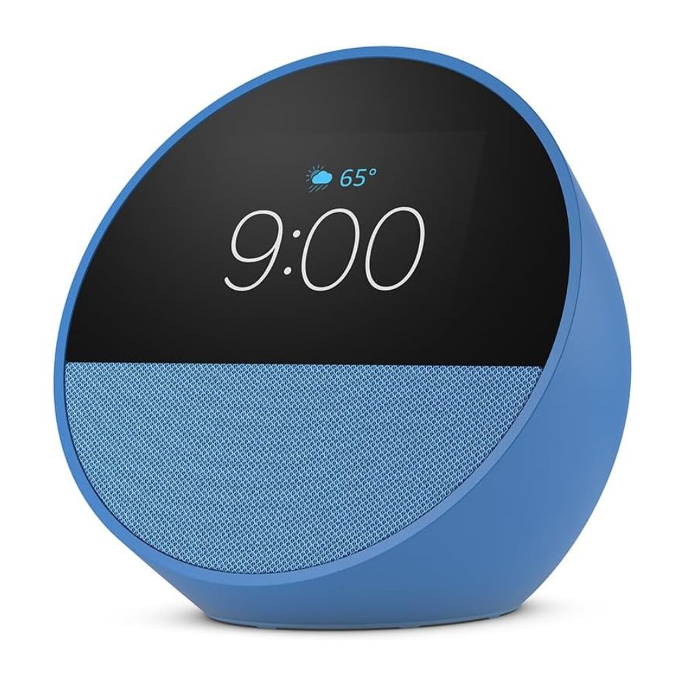 Echo Spot (2024 release), Great for Nightstands, Offices & Kitchens, Smart Alarm Clock with Alexa