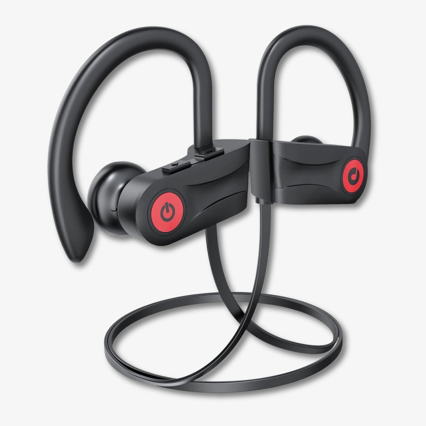 U18 Wireless Sports Earbuds – 16H Playtime, Deep Bass, IPX7 Waterproof, Secure Fit for Running & Outdoor Use