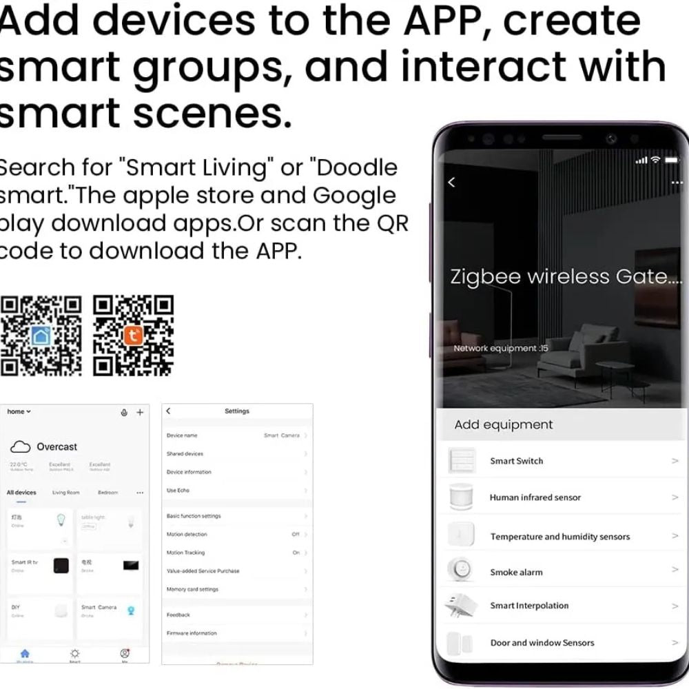 ZigBee 3.0 Gateway Hub – Wi-Fi or Bluetooth Reliable Smart Home Control