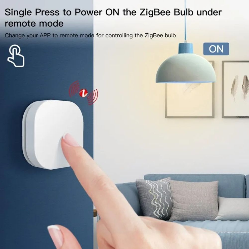 ZigBee Smart Button Scene Switch – One-Tap Control for Lights, Scenes & Devices