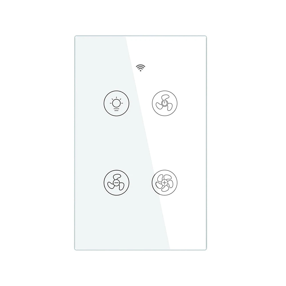 MOES Wi-Fi RF Smart Ceiling Fan Light Switch, 3-Speed Control, Smart Life/Tuya, Alexa & Google Compatible