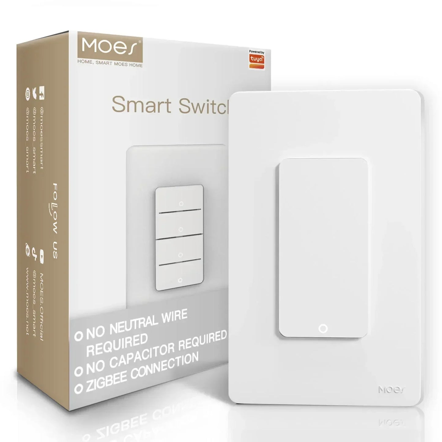 MOES ZigBee Smart Light Switch – Control Lights from Your Phone or Voice