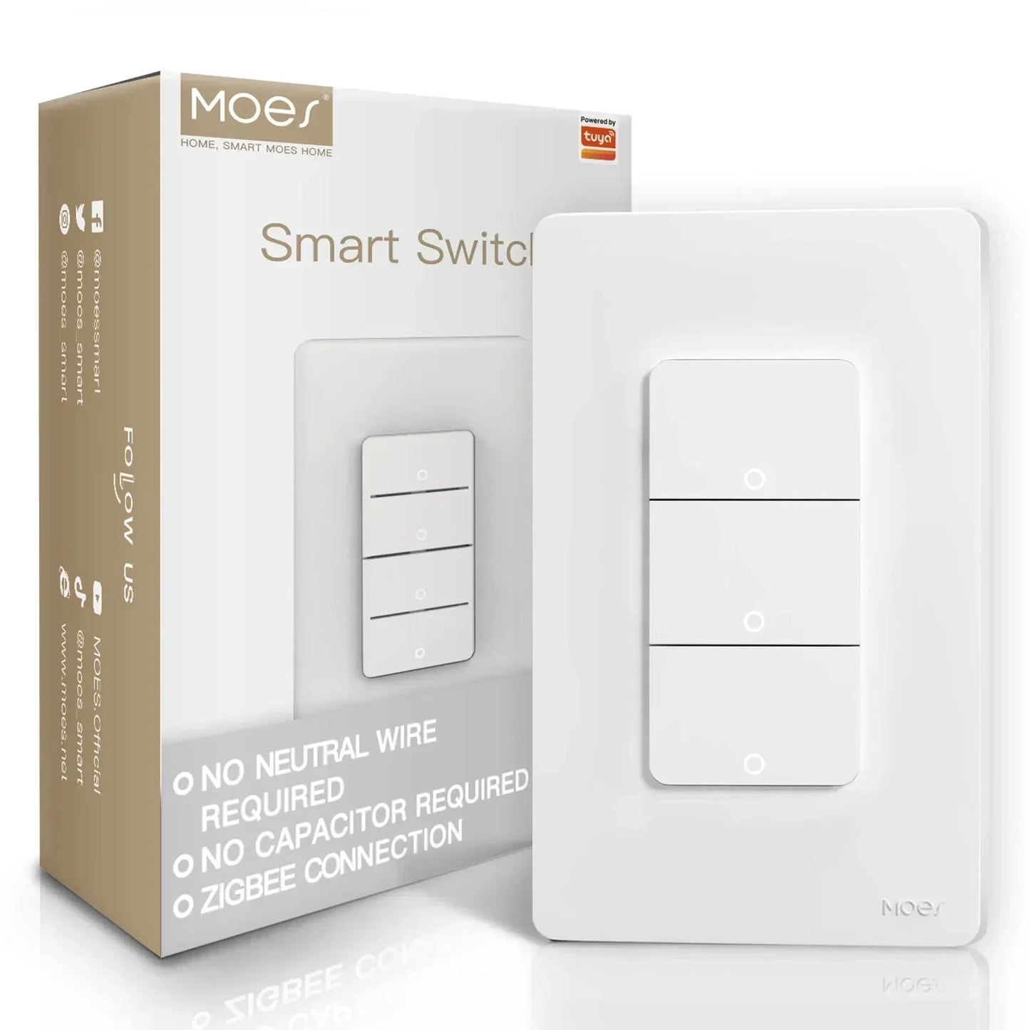 MOES ZigBee Smart Light Switch – Control Lights from Your Phone or Voice