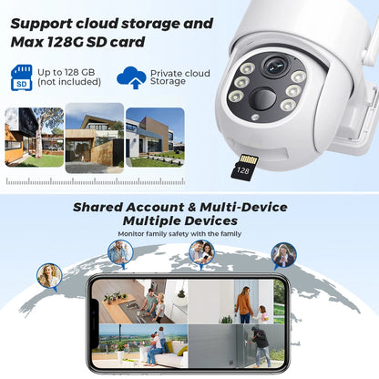 5MP Solar Wi-Fi Security Camera – 365-Day Power, HD Night Vision, AI Alerts, Perfect for Homes & Businesses