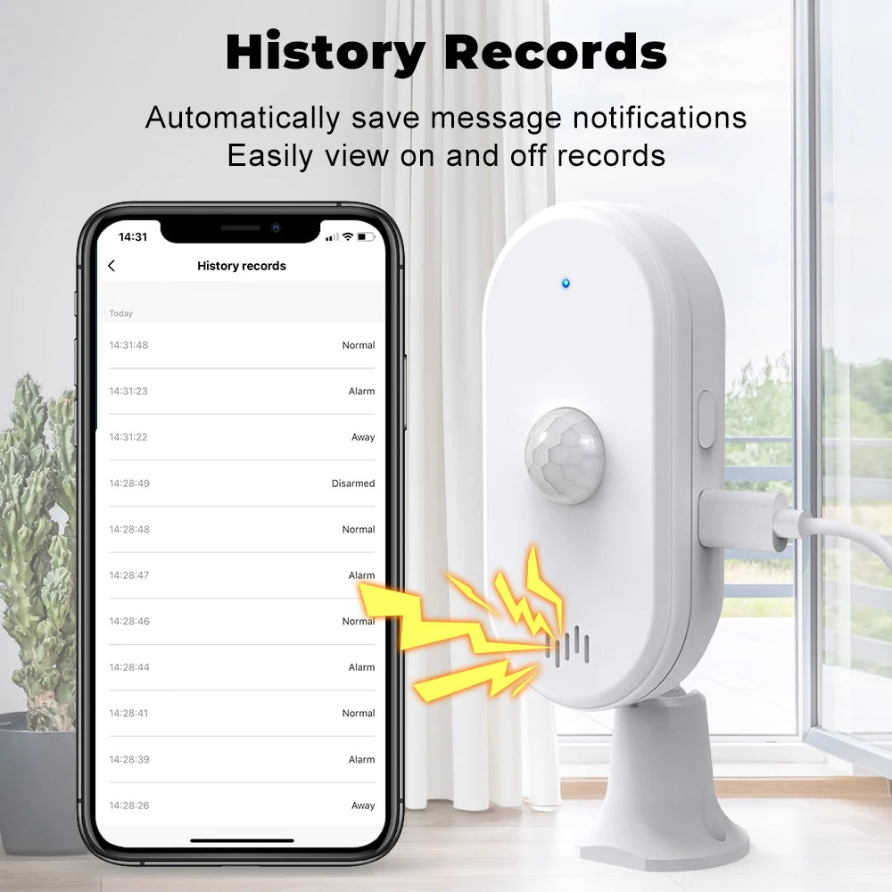 Smart Motion Sensor Alarm - Scares Off Intruders and Get Alerts in Your Phone