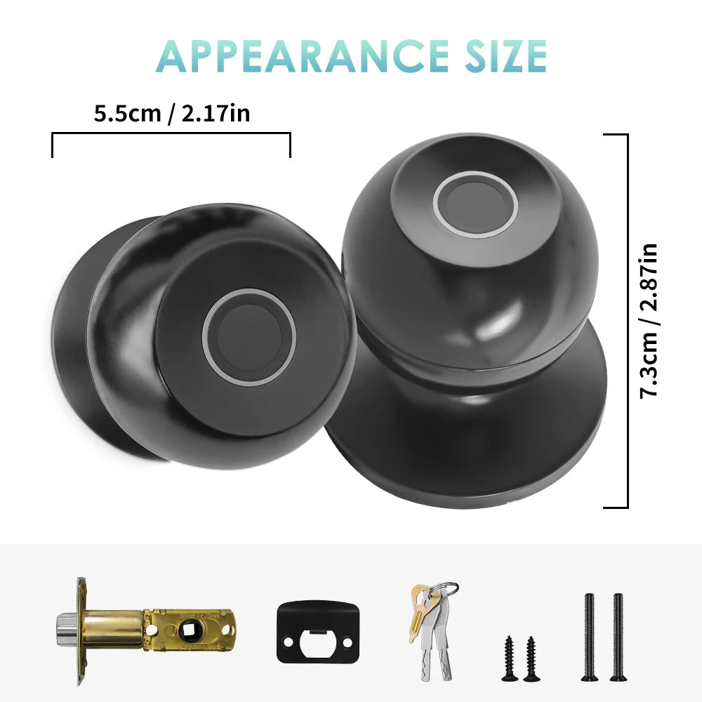 Smart Fingerprint Door Knob - Unlock Without Your Keys