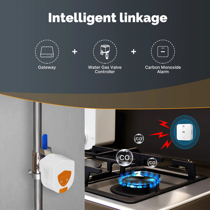 MOES ZigBee Smart Valve Controller – Automatic Gas & Water Shutoff for Home Safety & Leak Protection