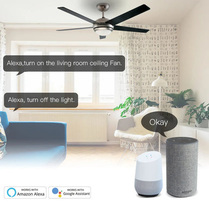 MOES Wi-Fi RF Smart Ceiling Fan Light Switch, 3-Speed Control, Smart Life/Tuya, Alexa & Google Compatible