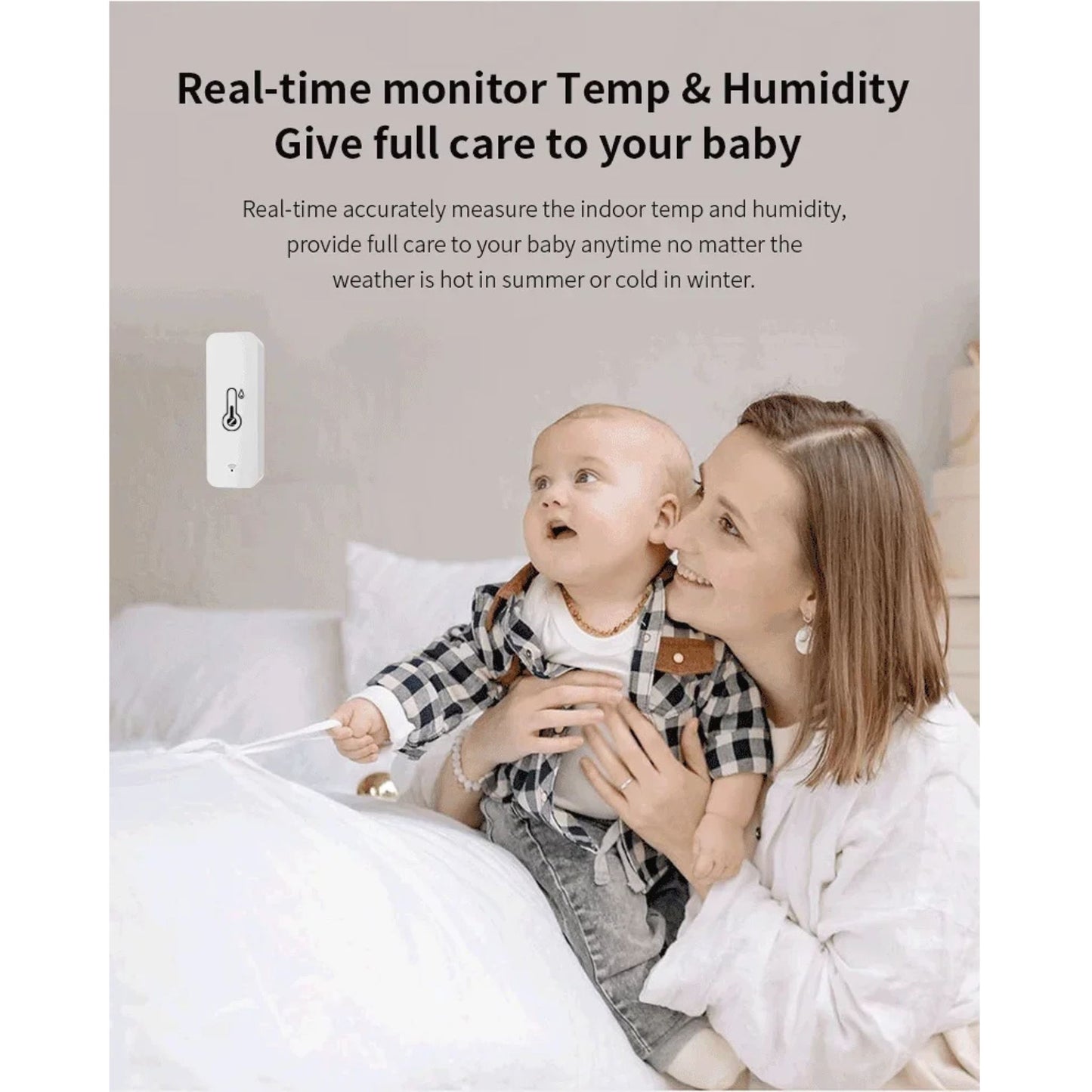 Smart Temperature & Humidity Sensor – Real-Time Indoor Climate Monitor