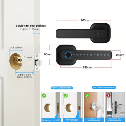 M6 Smart Lock with Handle