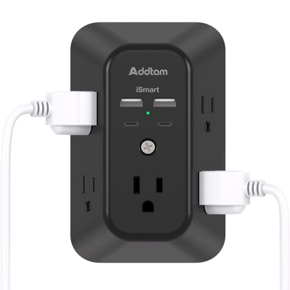 9-in-1 Surge Protector Outlet Extender, Power More Devices Safely (Non Smart)