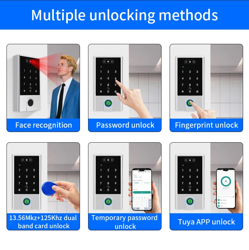VF4-5 Smart Wi-Fi Access Control - Unlock with Your Face, Fingerprint, RFID Card, PIN or App Control