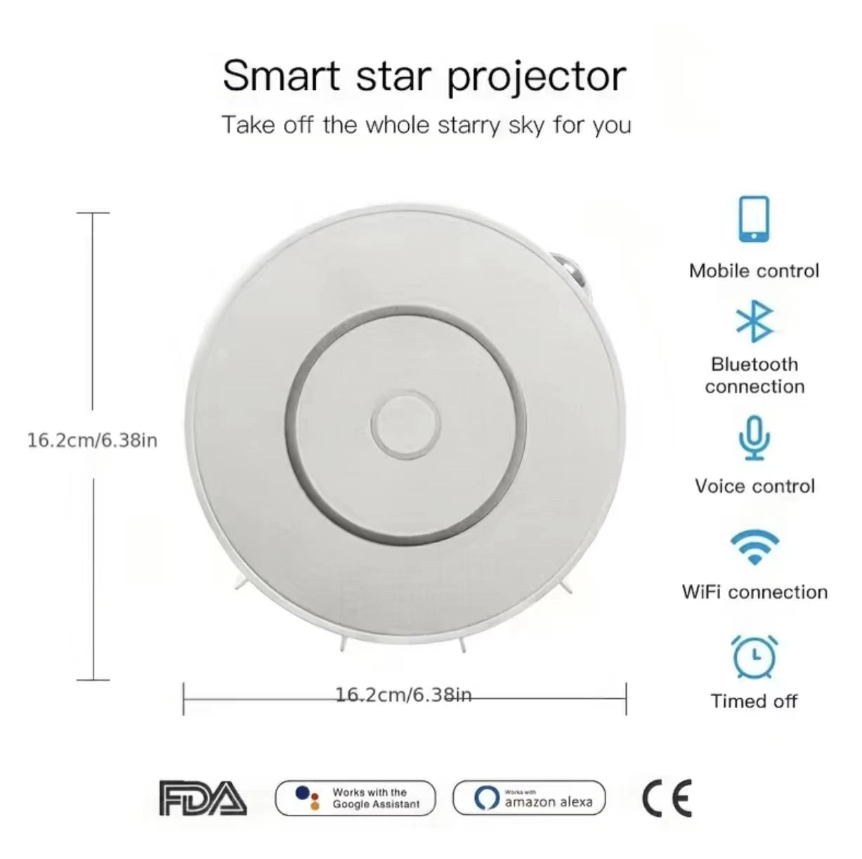 Smart Galaxy Projector - Turn Your Ceiling Into a Moving Aurora Sky