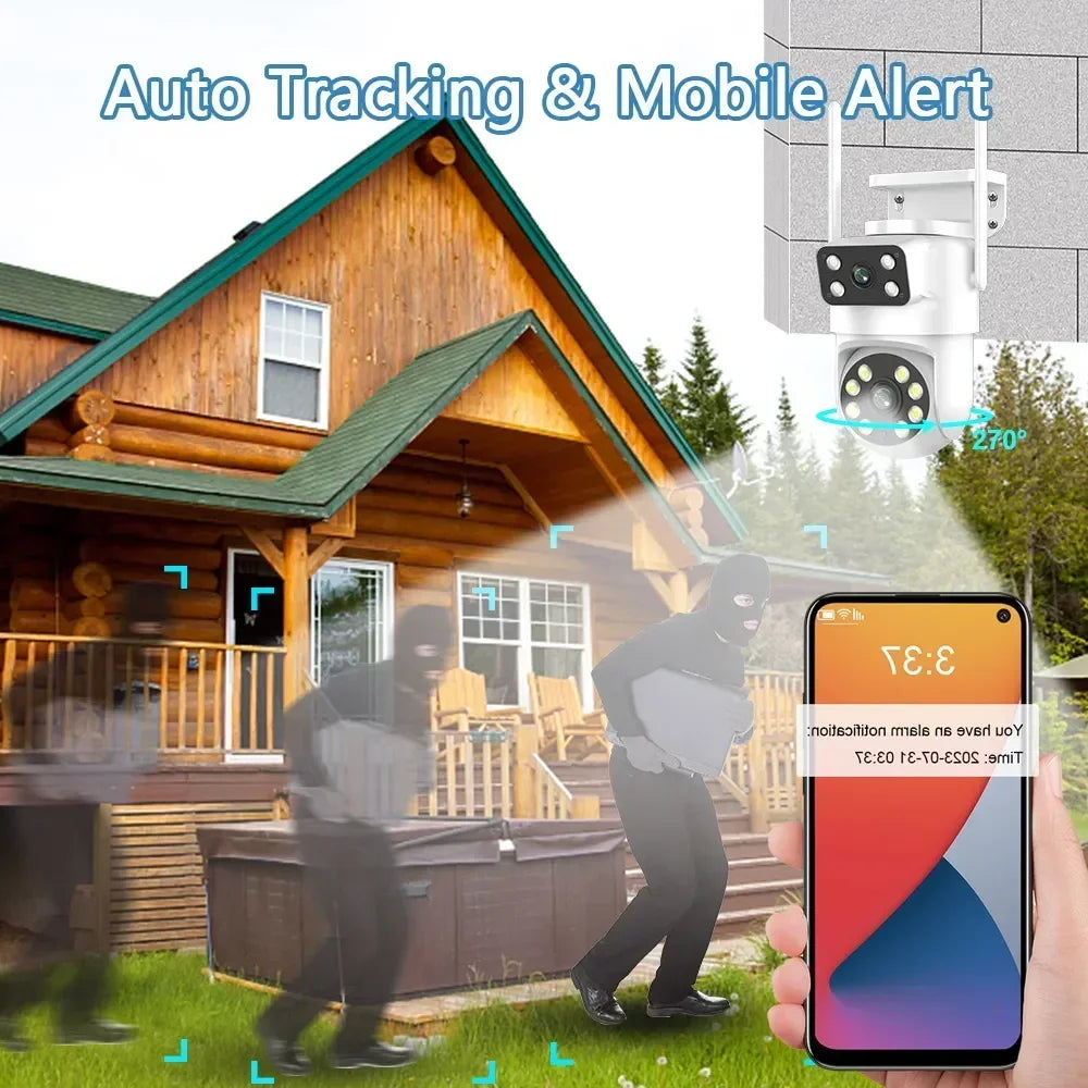 8MP Dual Lens PTZ Camera – Full Yard Coverage