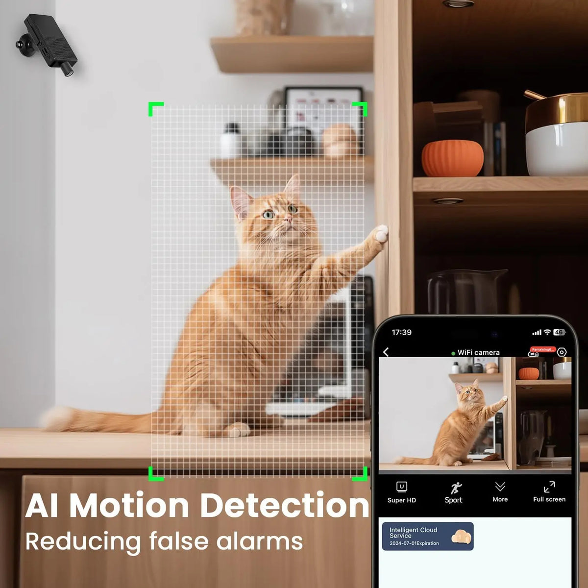1080P Mini Wi-Fi Camera - Check In From Anywhere