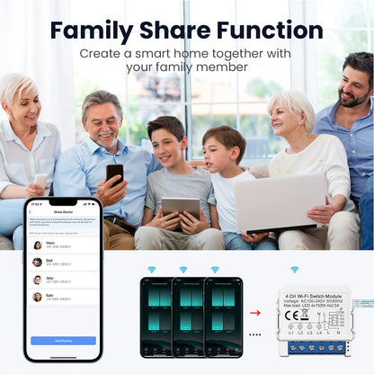 AVATTO Smart Light Switch Module (1/2/3/4 Gang)