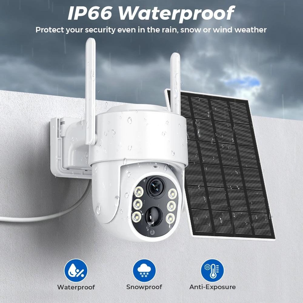 5MP Solar Wi-Fi Security Camera – 365-Day Power, HD Night Vision, AI Alerts, Perfect for Homes & Businesses
